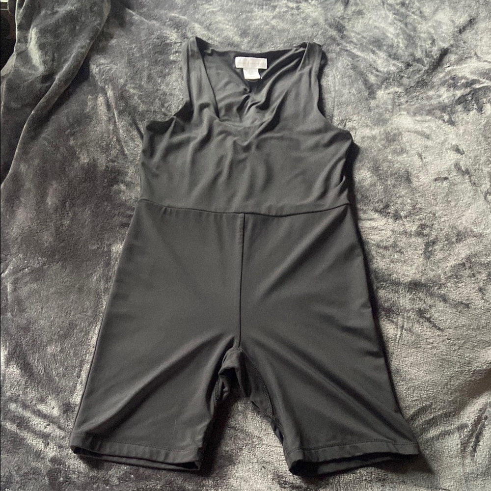 Black Sleeveless Romper